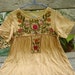 Short Sleeves Bohemian Embroidered Top in Mustard Yellow