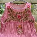 Sleeveless Bohemian Embroidered Top in Deep Blush Pink