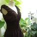 Princess Cotton Short Dress - Choc BROWN