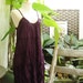 Summer Short Cotton Dress - Dark Purple