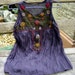 Sleeveless Bohemian Embroidered Top in Dark Purple