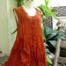 Sleeveless Cotton Top - Brick Orange