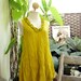 RESERVED for Tasha - Scoop Frills Neckline Cotton Top - Mustard Yellow