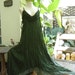 Double Layers Maxi Cotton Dress III - Olive Green