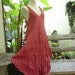 M-XL Double Layers Cotton Dress - Blush Pink