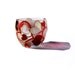 Valentines Day Gift Hand Painted Glass Candle Holder Abstract modern Hearts red and white home decor Decorative Glass Art