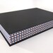 A4 Solander archival box with blue and red triangle Florentine paper