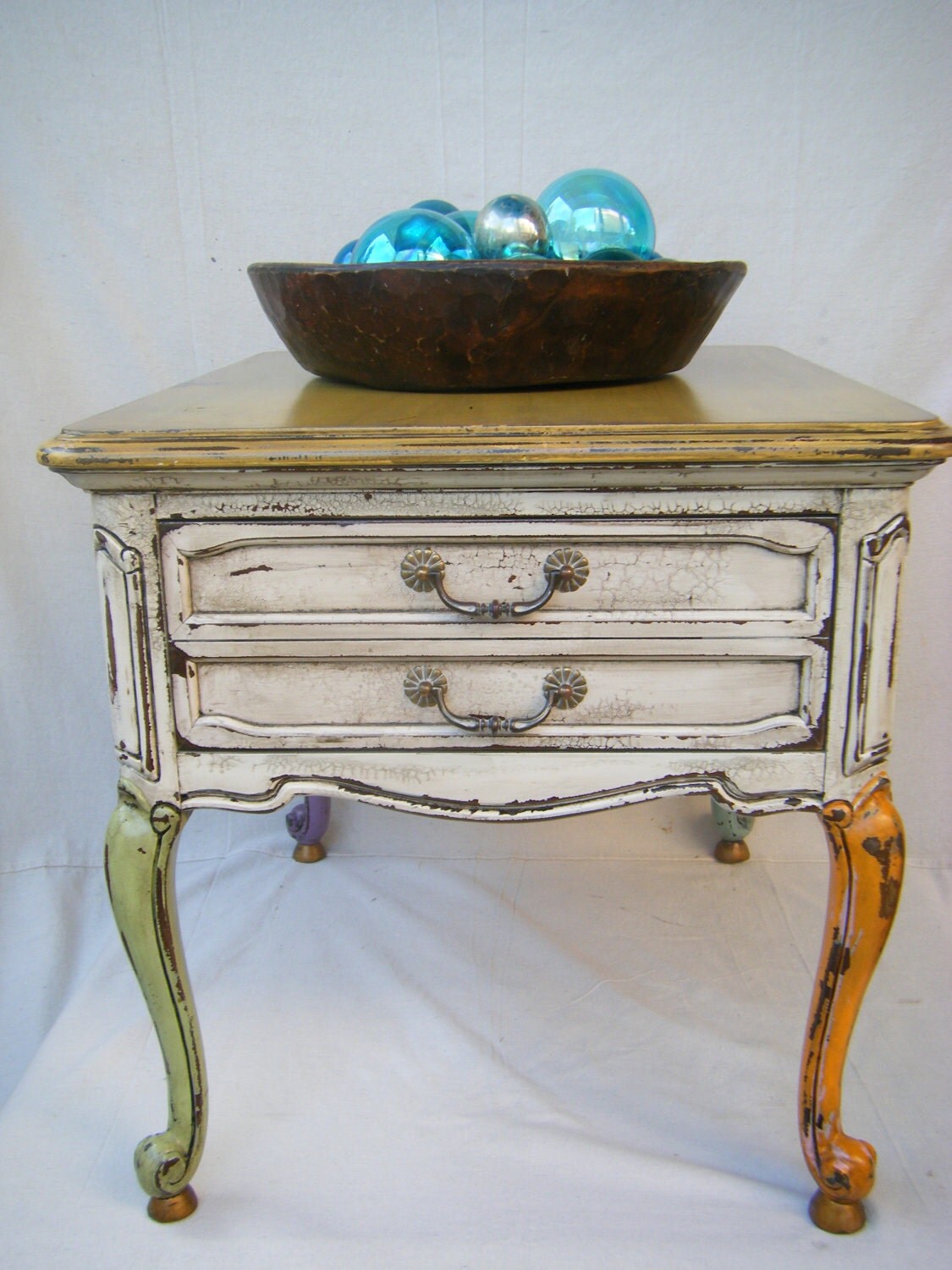 RESERVED FOR KAYFrench Country Cottage Side Table