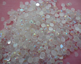White rhinestones craft decoden deco diy. 4 mm more than 100 pcs---USA seller