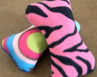 TWO Xtra Tough Squeaky Dog Toys
