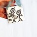 Stick figure Dad and son ornament to remind you of your special bond