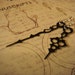 Steampunk Earrings - Small Black Victorian Clock Hand Earrings