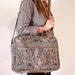 luggage floral canvas carry on bag