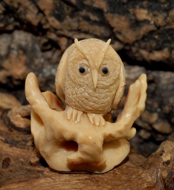 ivory owl figurine