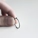 Black Pyramid . handmade oxidized sterling silver pyramid ring