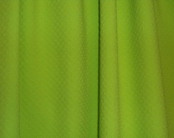 SPECIAL--Apple Green Cotton Stretch Pique Fabric--One Yard