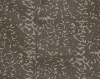 SPECIAL--Cocoa and Cafe au Lait Abstracted Animal Print Stretch Cotton Fabric--One Yard