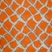 REMNANT--Orange African Print Fabric--2 Yards