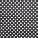 Black and White Polka Dot Print Cotton Sateen Stretch Fabric--One Yard