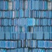 REMNANT--Blue Modern Print Pure Cotton Jersey Fabric--1/2 Yard