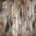 REMNANT--Brown and Tan Animal Print Stretch Cotton Sateen Designer Fabric--1& 3/8Yards