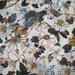 Natural and Blue Quint Floral Print Pure Cotton Fabric from Dear Stella--One Yard