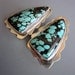 Matrix Turquoise Sterling Silver earrings
