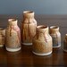 SALE - Pottery Mini Vase Set in Earthy Brown set of 6