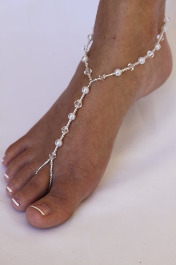 RESERVED FOR ASHLEY Bridal Barefoot Sandals Beach Wedding Foot