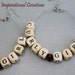 Curly Girl Wood Beaded Hair Earrings