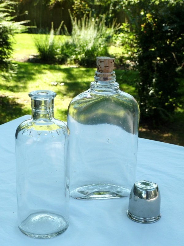 1920s FLY TOX Glass Bottle