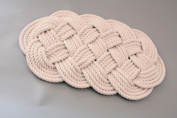 Items similar to Nautical Rope Mat on Etsy