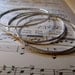 Medium weight, Sterling silver bangles, set of 3