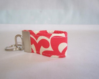 FREE SHIPPING ---- Extra MINI Key Fob ---- Amy Butler Wallflower ---- Cherry