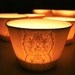 Porcelain Lace Cup, Translucent Candle Holder-Hideminy Lace Series