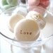 Made in New York-White Love...Sweet Interior Ceramic Macaron Sachet Fragrance Object, Essential Oil Diffuser, Good for Valentine's Day Gift!