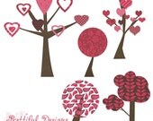 25% OFF SALE Valentine Tree Clip Art - Be My Valentine Il_170x135