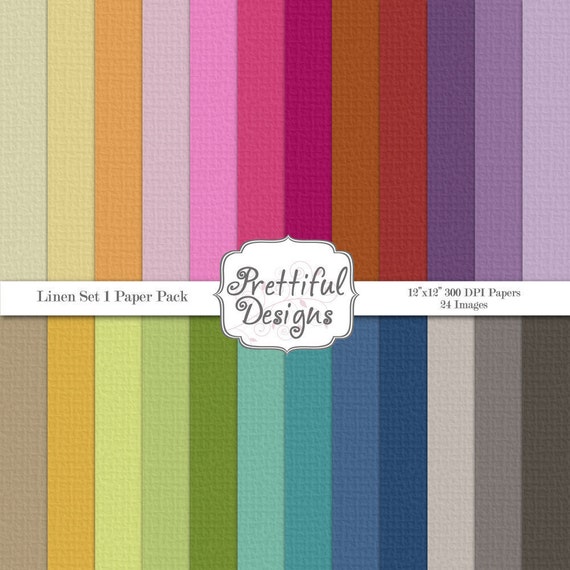 50% OFF SALE Solid Digital Paper Pack - Personal and Commercial Use - Linen Set 1 (301) Il_570xn