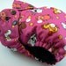 SALE - One Size Cloth Diaper - Pink Moosha Pocket Diaper with Snaps and Welt Opening in Black Microchamois