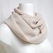 Cream Beige Infinity Scarf, Shawl, Neckwarmer