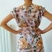 80s romper playsuit shorts floral print / small - medium