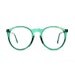 Green transparent Round Vintage Eyeglasses