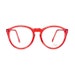 Red Round Vintage Eyeglasses - transparent 80s Glasses - eyeglass frames