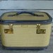 vintage wheary tweed train case