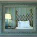 Vintage Cottage Chic Mirror, Aqua Shabby Chic Mirror