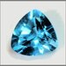 SALE - 4253 - FACETED - Super Sparkly 6mm Trillion Blue Topaz