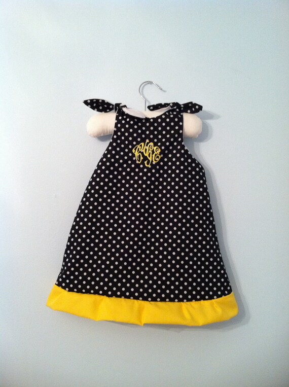 Items similar to Tech Dress, Appalachian State Dress, Black