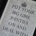 Put Your Big Girl Panties On and Deal With It Print on a Vintage Dictionary Book Page 8 x 10 Next Day Shipping
