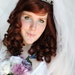 BLUSHING BRIDE wig // Lace Front Brown Curly Long Wedding Hair - Romantic Spiral Curled Lolita