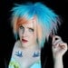 BLUE RASPBERRY BLISS wig // Blue Pink Scene Punk Edgy Spiked Hair -- Pastel Cotton Candy Colored